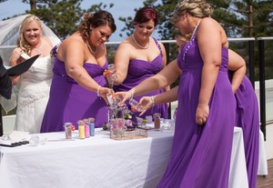 Yes I Do, Paul Guy. Marriage Celebrant Pic 4 - Candle Sand ceremony unique to Yes I Do