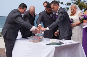 Yes I Do, Paul Guy. Marriage Celebrant Pic 5 - Candle Sand ceremony unique to Yes I Do