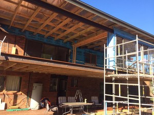 Indpendent Welding and Construction Pic 5 - Steel work for a house extension in Traralgon