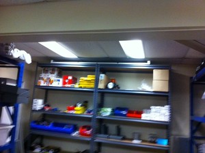 J Spark Electrical Pic 5 - New troffer lights in store room