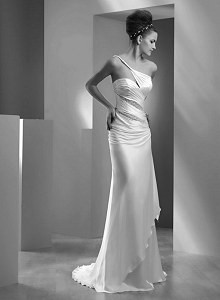 Accapella Bridal Pic 2 - Cotin Sposa silk satin couture wedding gown