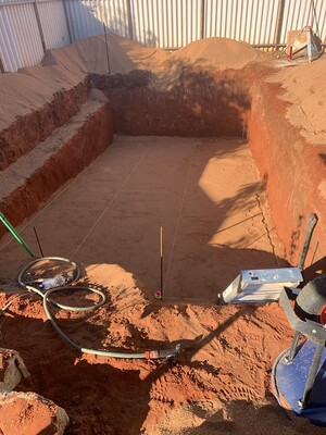 Hedland Excavation Pic 5 - Swimming Pool Photo 3 Crusher dust base completed