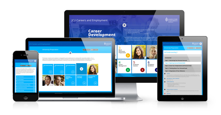 Zephyrmedia Pic 1 - JCU Careers Resources website design and development