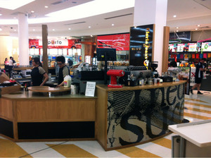 Gloria Jean's Coffees Pic 5 - At the entrance to the food hall wellworth a stop