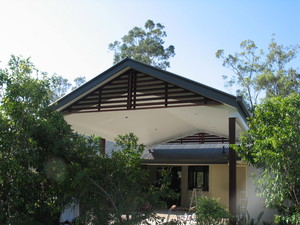 NDL Constructions Pic 5 - Scissor trussed patio roof