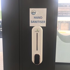 Eco Wise Wash And Tumble Pic 4 - hand sanitiser for our customers to use