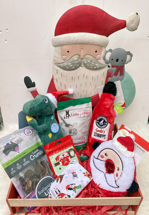 Let's Pawty Pic 5 - Dog Christmas Gift Crates Available from our Christmas Range