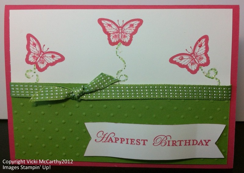 Stampin Up! Independent Demonstrator Vicki McCarthy Pic 1