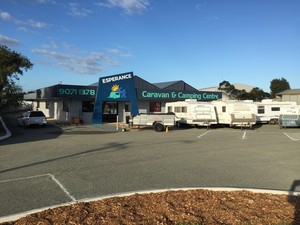 Esperance Caravan and Camping Centre Pic 2 - See us at our new location at 69 Norseman rd Great new shop and workshop with lounge while you wait for repairs