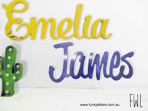 Funky Wooden Names & Letters Pic 5 - Painted signs available