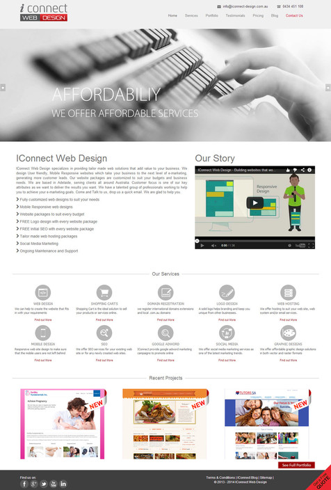 iConnect web design Pic 1