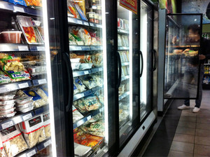 Village Fresh Grocers Pic 3 - The pasta and ice cream fridge