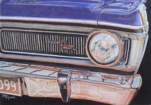 Michelle Ripari Art Pic 5 - Dads Beast 2016 Coloured Pencils on Paper