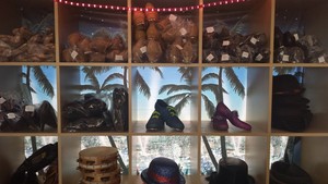 Dance Costume Closet Pic 5 - Our secondhand shoe wall and some of our gorgeous accessories for hire