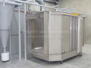 E.P.S. SHEETMETAL Pic 2 - Stainless steel powder coating booth