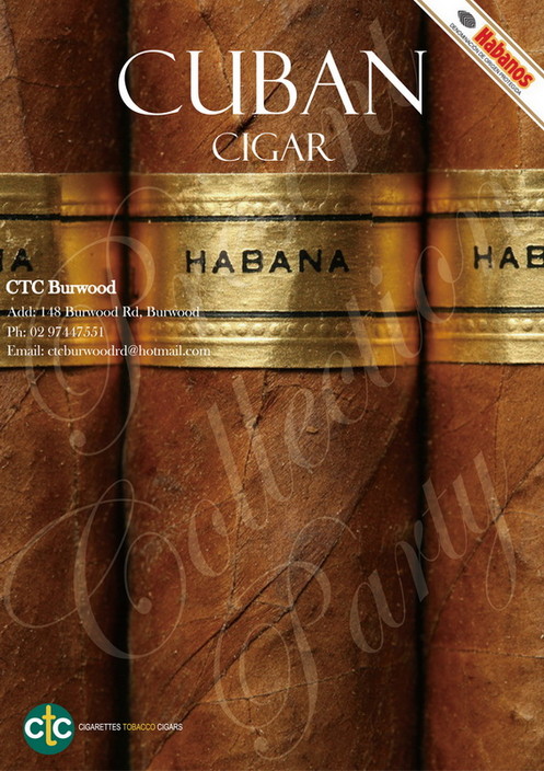 Tobacconists Burwood Cigars Tobacco Cigarettes Pic 1 - Cuban Cigars Party Gift Collection