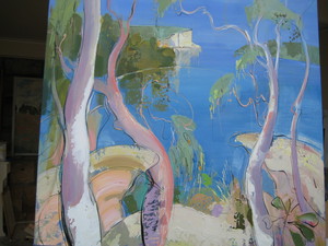 Framing Workshop Pic 3 - painting by julian eather