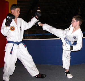 Bai Rui Taekwon-Do Pic 3 - Sparring practice