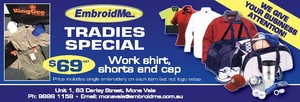 Embroidme Pic 2 - kit yourself out for summer with the tradies special