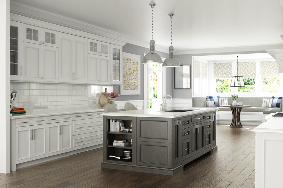 Vizcor Interiors Pic 1 - Provincial Kitchen with Dining Nook