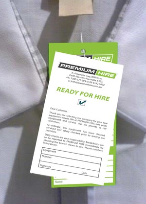 Dsigns Australia Pic 5 - Price Tag design and print for Perth based equipment hire company