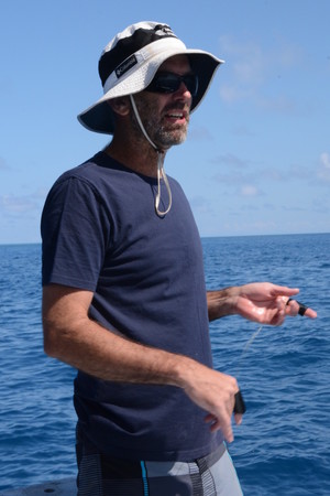 Tobin Fish Tales Pic 2 - Andrew chasing reef fish for you