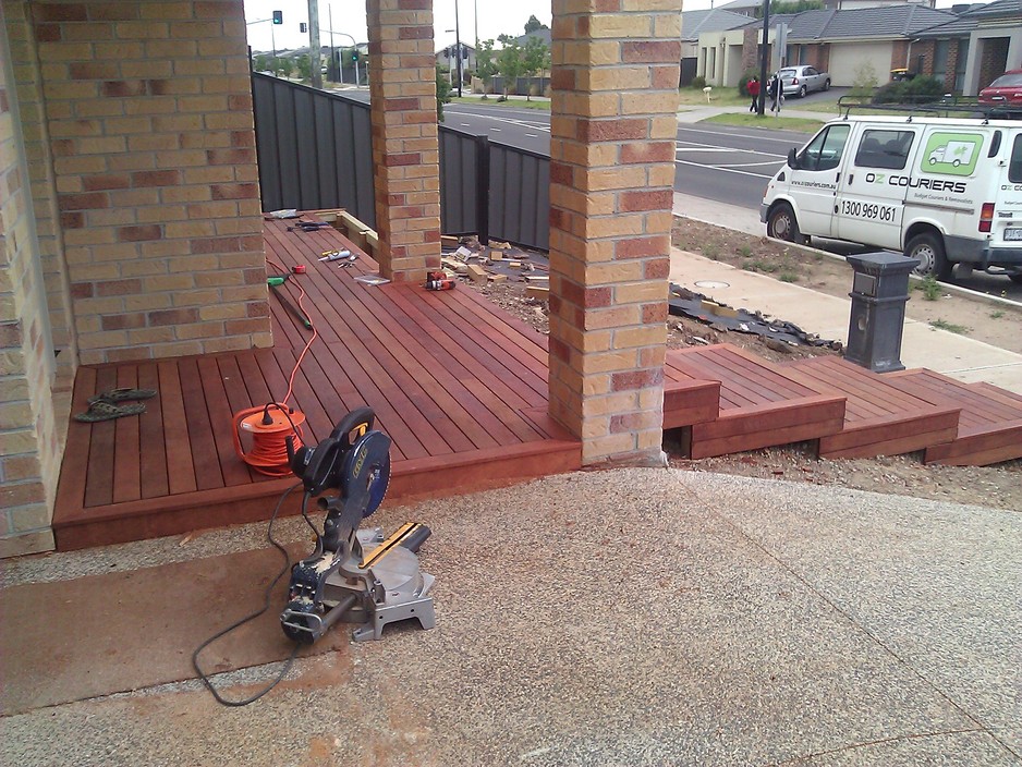 TLC handyman Pic 1 - decking front porch and steps at derrimut