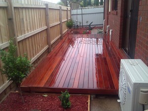 TLC handyman Pic 3 - decking in altona meadows done with merbau