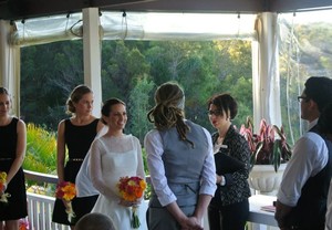 Brisbane Marriage Celebrant - Ceremonial Moments Pic 4 - Dale married Galit in the beautiful Parklands at Cherbon Waters Brisbane