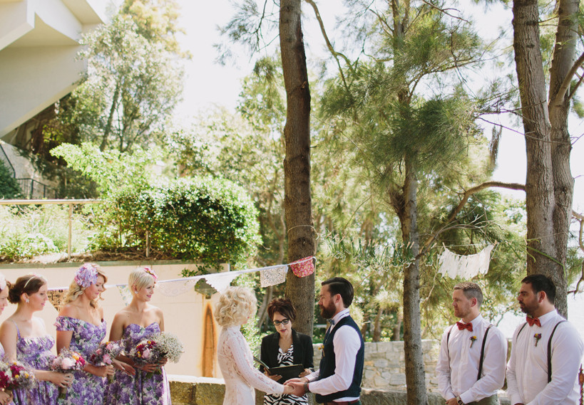 Brisbane Marriage Celebrant - Ceremonial Moments Pic 1 - Lynn and Jarrad chose a vintage theme for their wedding which was held at Point Piper Sydeny