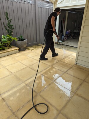 Rinse & Repeat Cleaning Solutions Pic 5 - Outdoor tiles cleaned