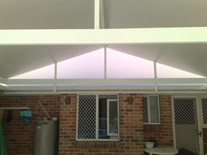 Beenleigh Patios Pic 3 - frosted perspex infill