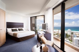 Crowne Plaza Hotel Gold Tower Surfers Paradise Pic 4 - King Superior Oceanview Room