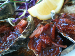 Anchors Wharf Cafe Pic 2 - Oysters Kilpatrick