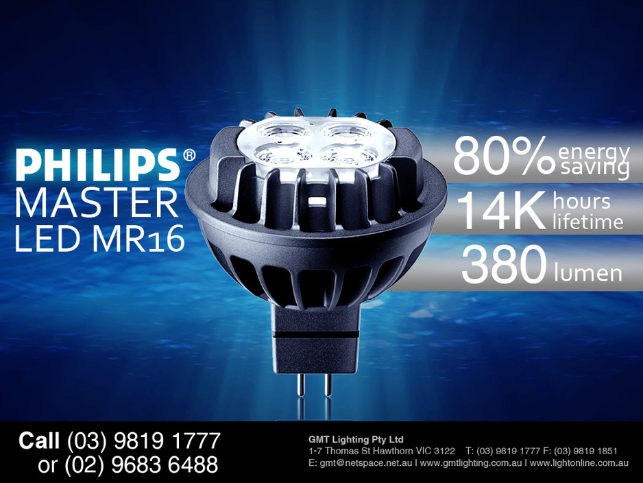 lightonline.com.au Pic 1 - Philips Master LED MR16