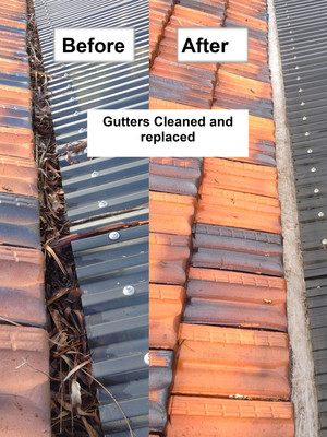 One Stop Handyman WA Pic 4 - Gutters cleaned