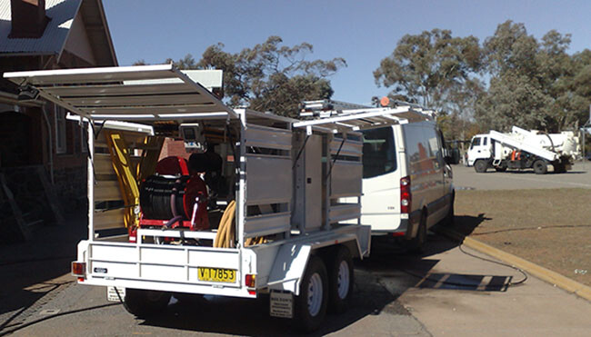 Silver City Plumbing Pic 1 - Large water jetter makes light work of stubborn drain blockages