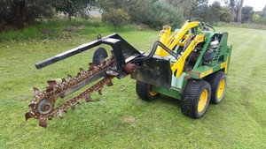 Kickass Kangas Pic 3 - Trencher Atachment Good for retic and pipe laying jobs Kanga Hire Pinjarra