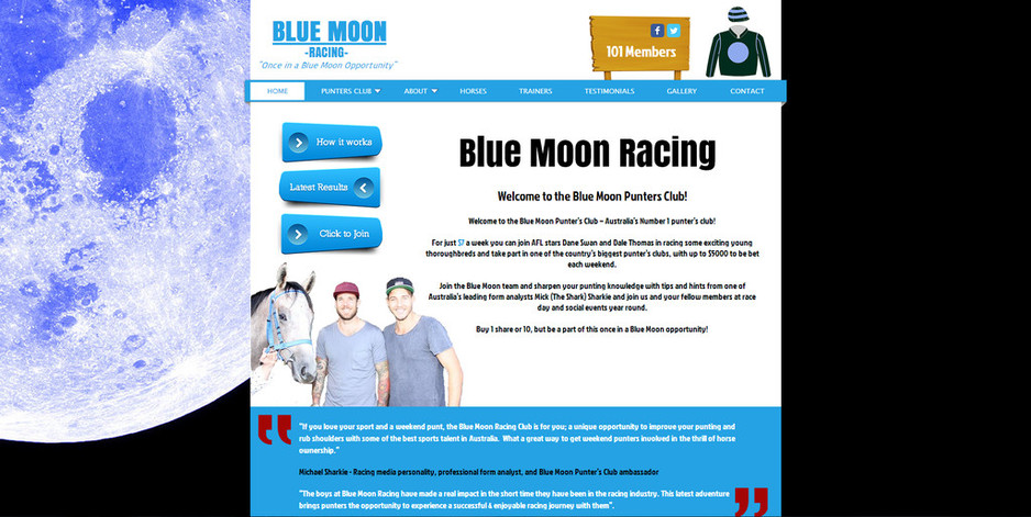 ezDesigns Pic 1 - Blue Moon Racing by ezDesigns