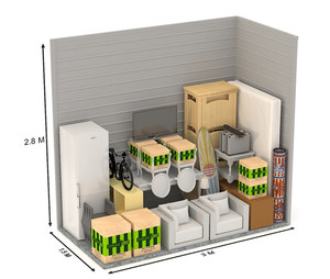 Storage Plus Pic 2 - Storage Plus Small Unit can hold the contents of a 1Bedroom ApartmentHouse Including mattress and frameensemble Can keep a 3 Seater Lounge dining set boxes more