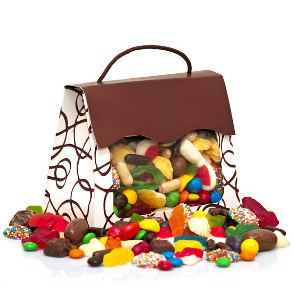 Rainbow Designs Pic 1 - Bag of Goodies 800g of yummy mixed lollies and chocolates Fast delivery by Toll Express