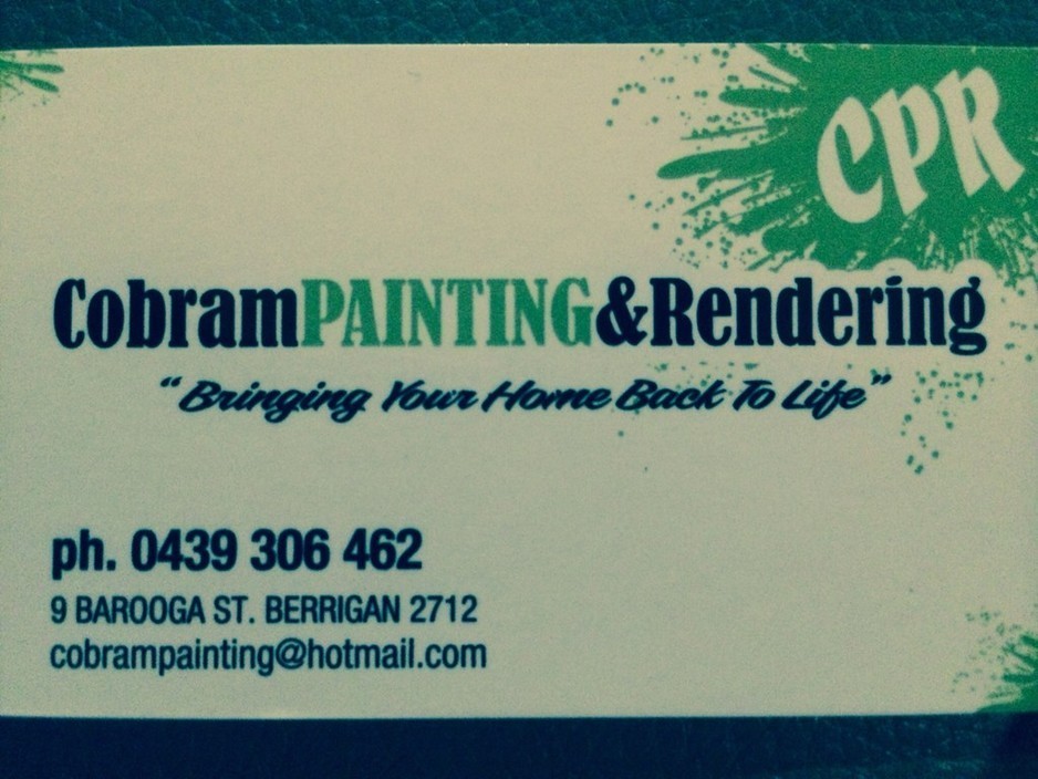 Cobram Painting & Rendering in Cobram, VIC, Painters TrueLocal