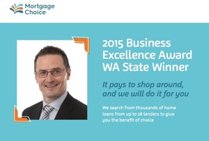 Mortgage Choice Pic 5 - We were recently awarded the WA Business Excellence Award