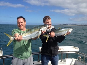 Proline Fishing Charters Pic 2 - Kingfish in The Rip