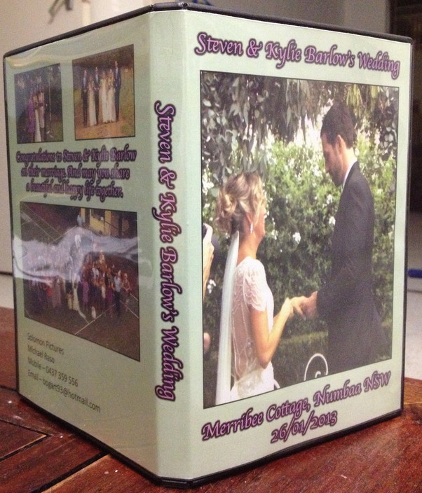 Solomon Pictures Pic 1 - Steven Kylie Barlow Wedding DVD