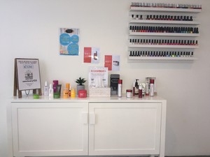 The Sanctuary Day Spa Pic 4 - Our Tester Bar and Nail Polish Station