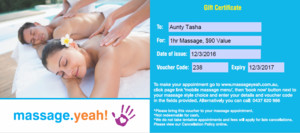 Massage.Yeah! Pic 3 - Need a quick and easy gift Say goodbye to the endless search for the perfect gift and hello to a Massage Gift Certificate from massageyeah