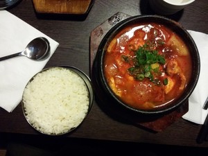 Drunken Rice Pic 5 - Spicy seafood tofu hotpot