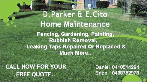 D. Parker & E. Cito Home Maintenance Pic 1