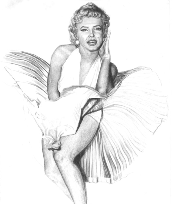 Portrait Drawings Pic 1 - marilyn